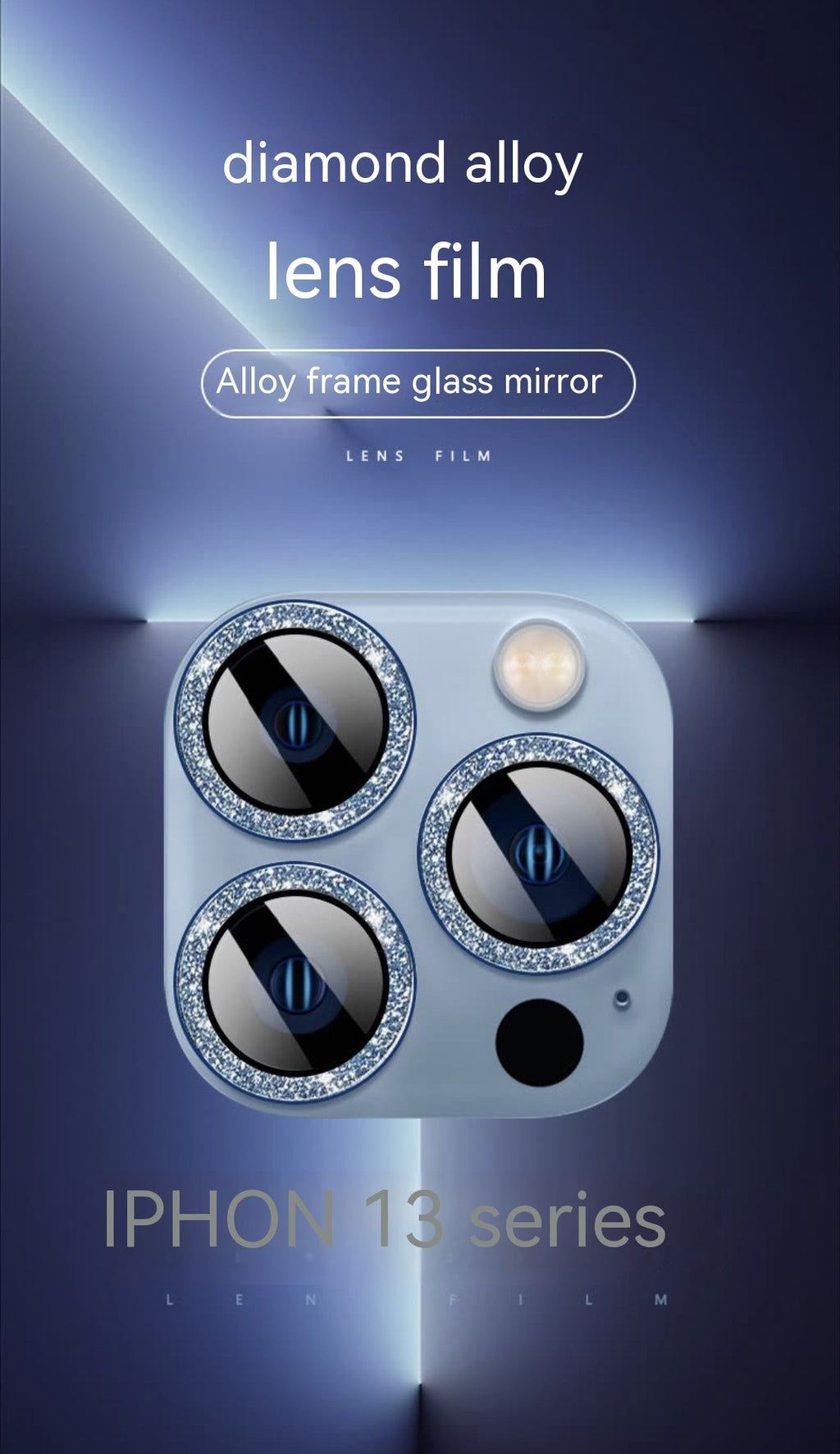 Stylish Rhinestone Lens Protector for Extra Camera Protection