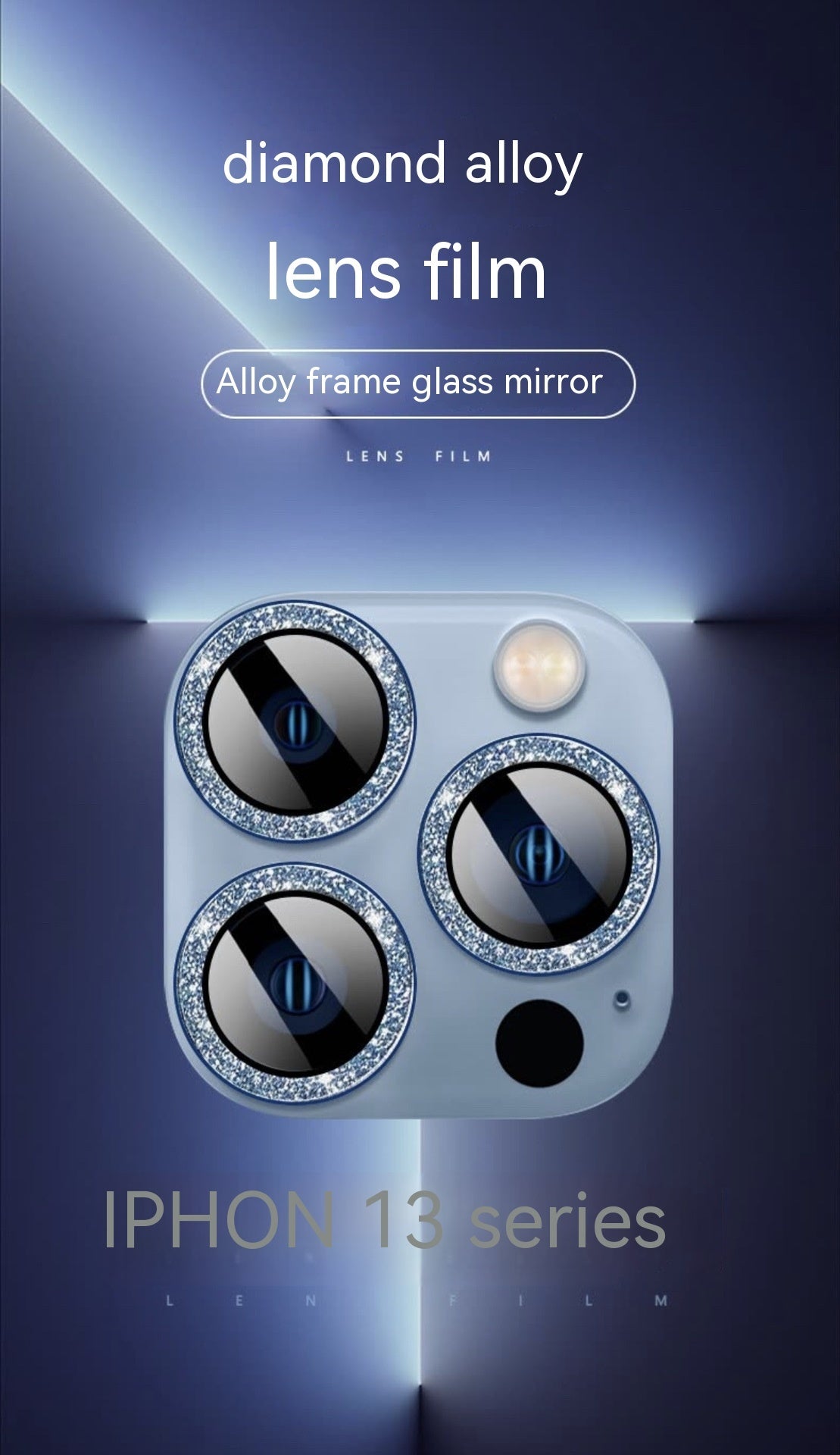 Stylish Rhinestone Lens Protector for Extra Camera Protection