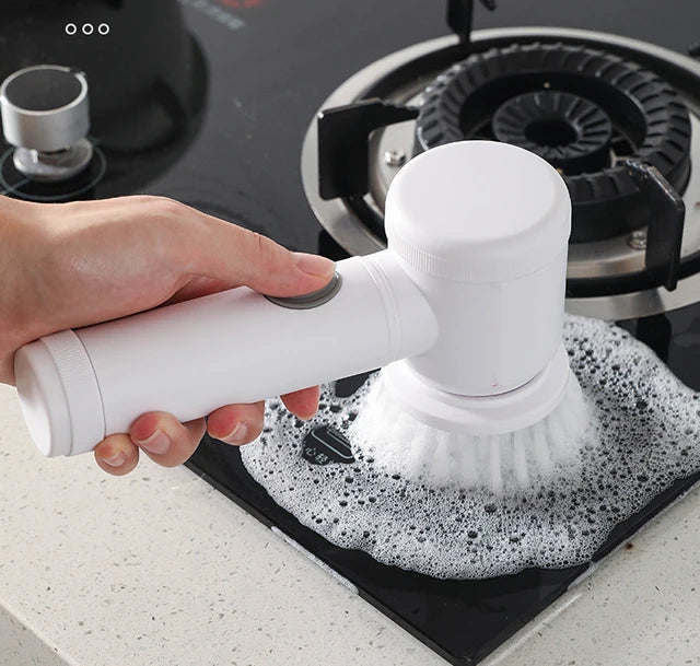 Effortless clean; Electric scrubber