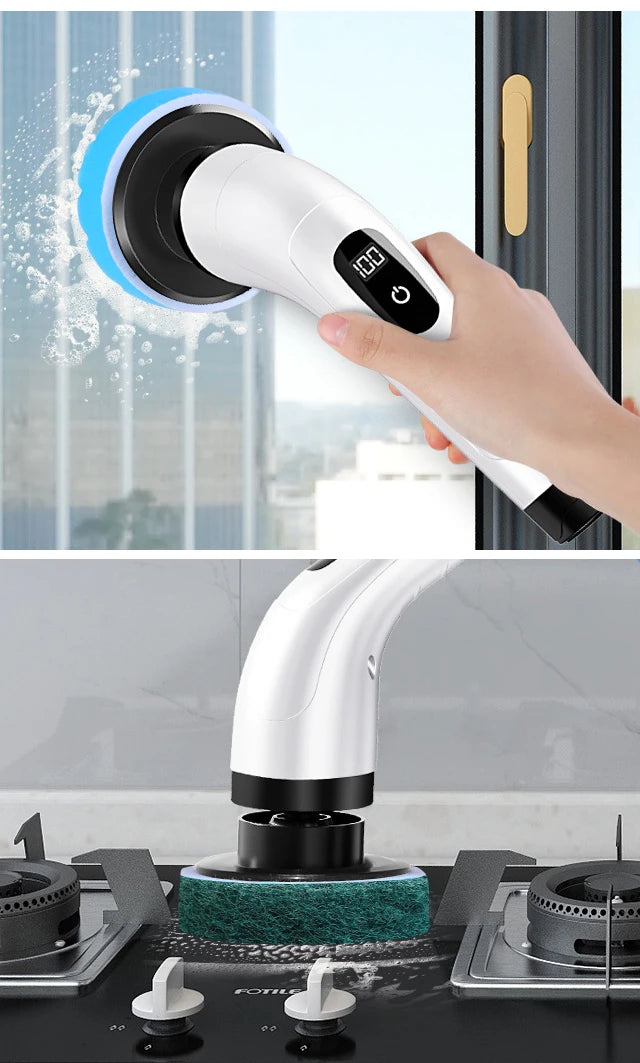 Effortless clean; Electric scrubber