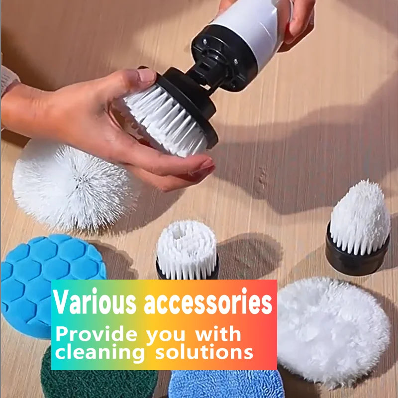 Effortless clean; Electric scrubber