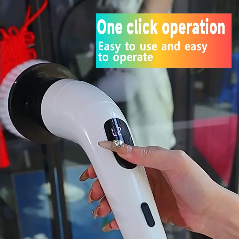 Effortless clean; Electric scrubber
