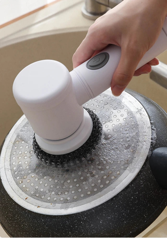 Effortless clean; Electric scrubber