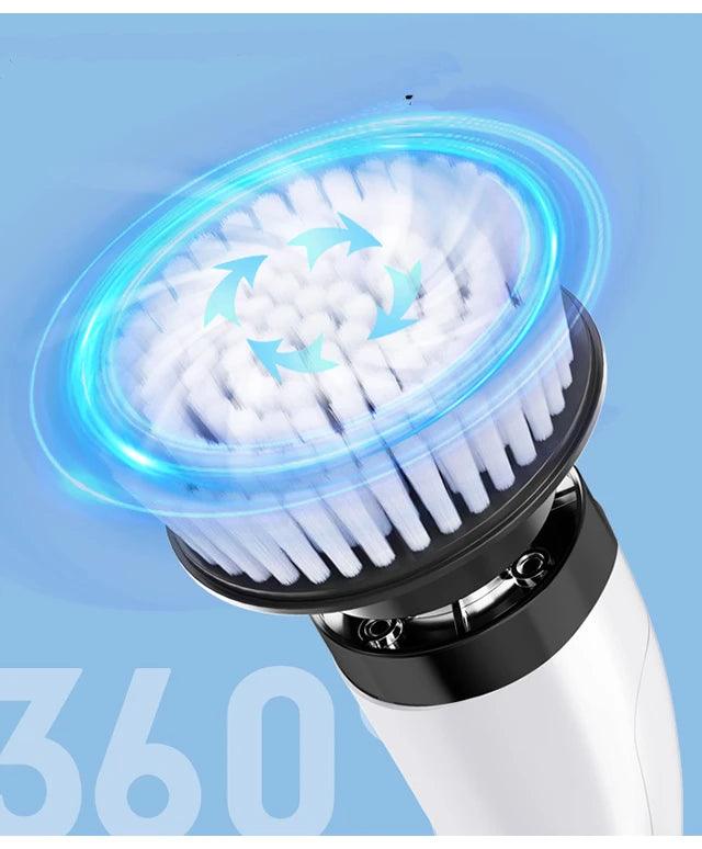 Effortless clean; Electric scrubber