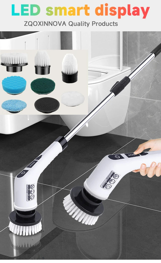 Effortless clean; Electric scrubber