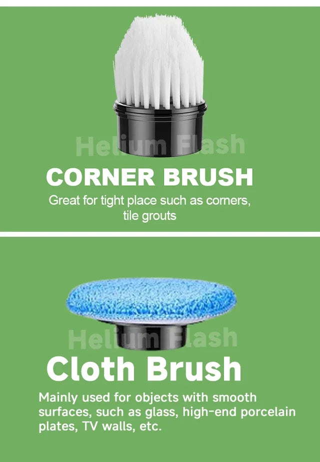 Effortless clean; Electric scrubber