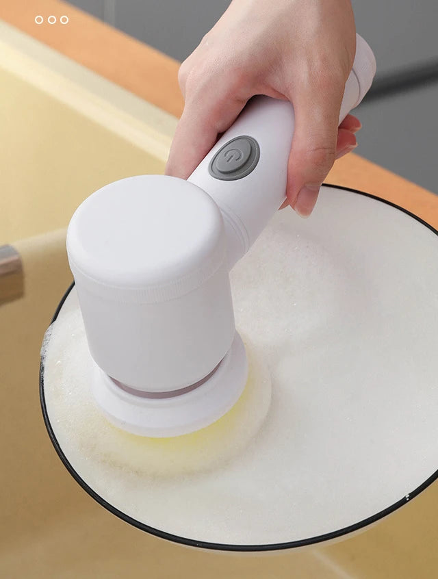 Effortless clean; Electric scrubber