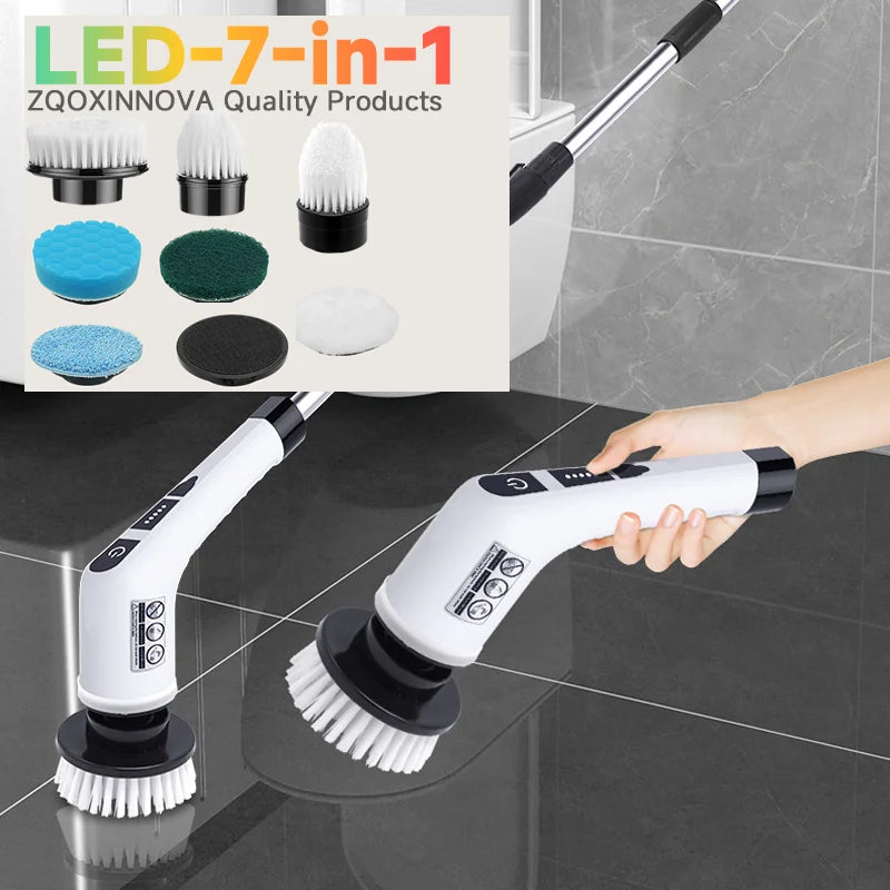 Effortless clean; Electric scrubber