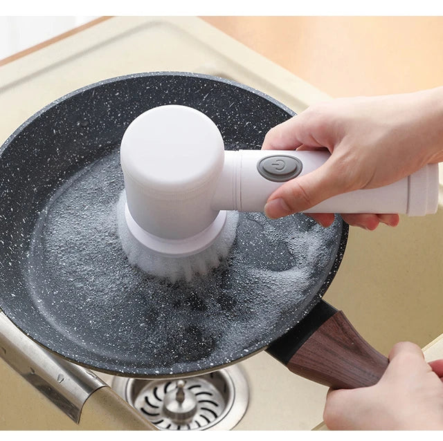 Effortless clean; Electric scrubber