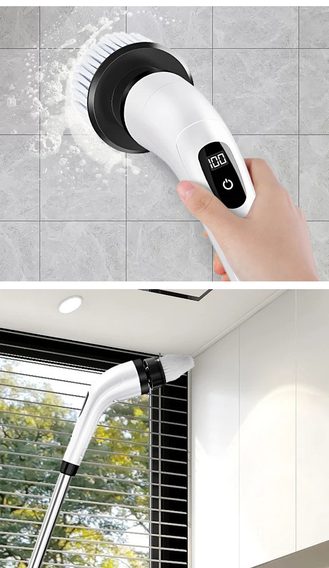 Effortless clean; Electric scrubber