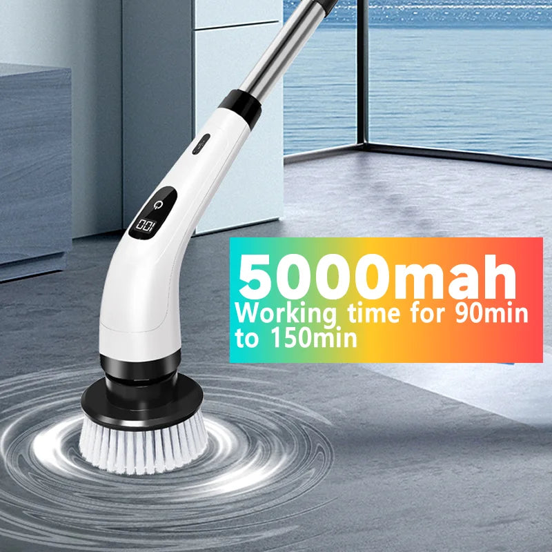 Effortless clean; Electric scrubber