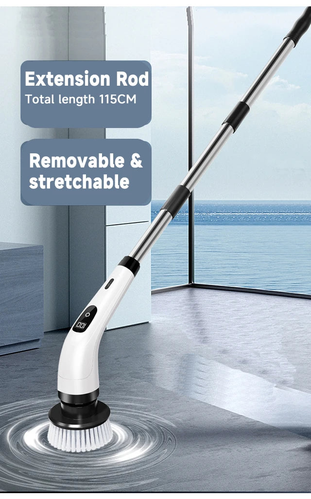 Effortless clean; Electric scrubber