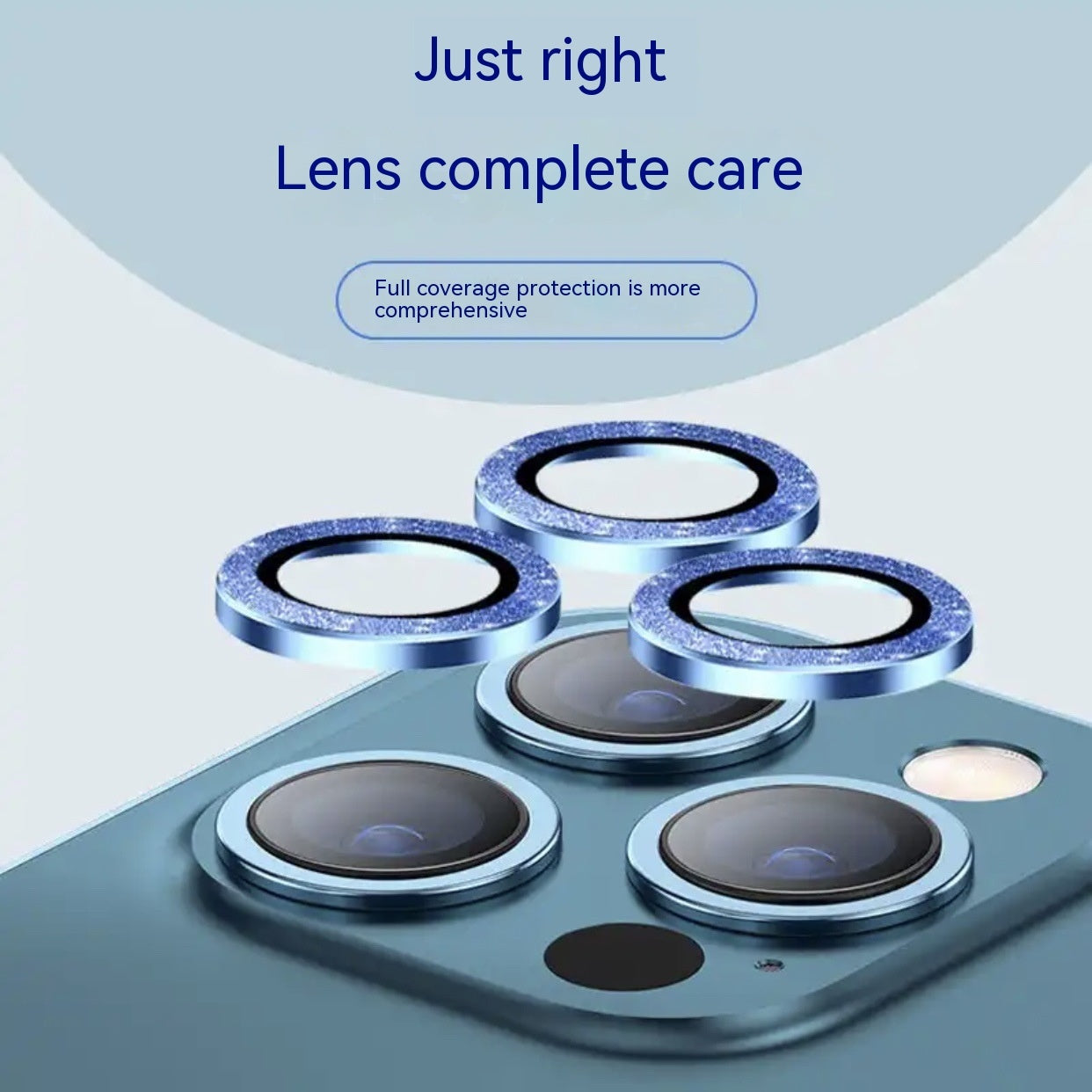 Stylish Rhinestone Lens Protector for Extra Camera Protection